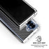 Black Carbon Fiber Specialty Texture Material Galaxy Z Fold6 Clear Case